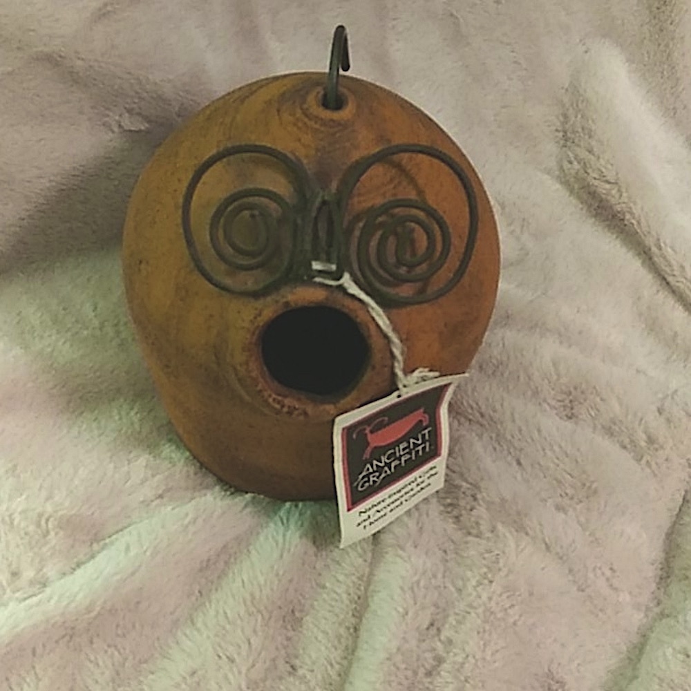 Ancient Graffiti Pudgy Owl Birdhouse NWT.